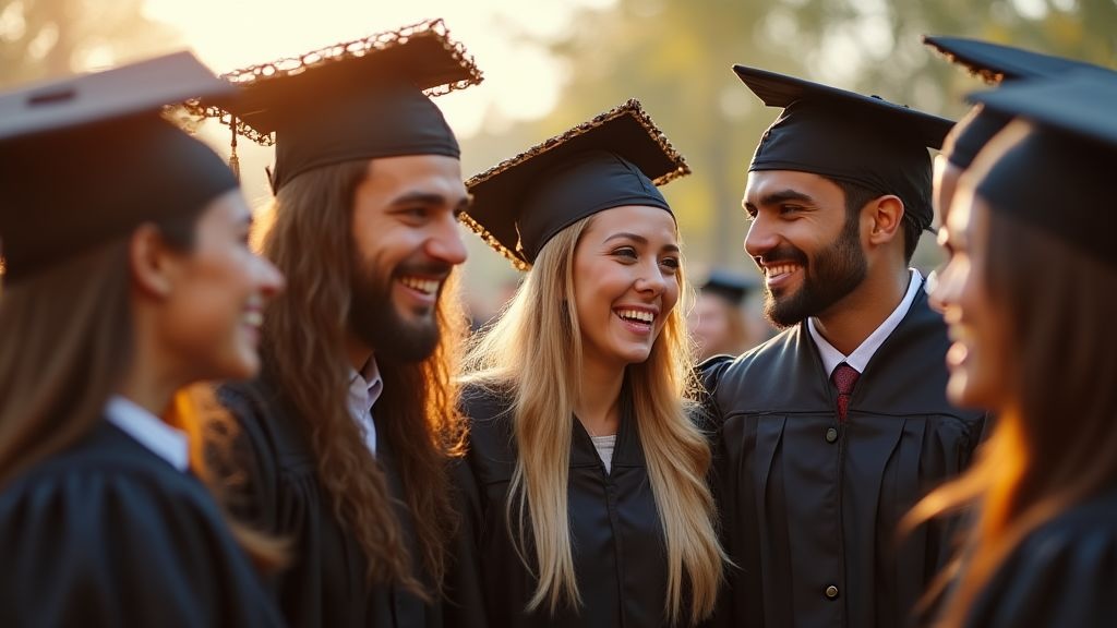 A symbolic image representing differing views on diversity and education.