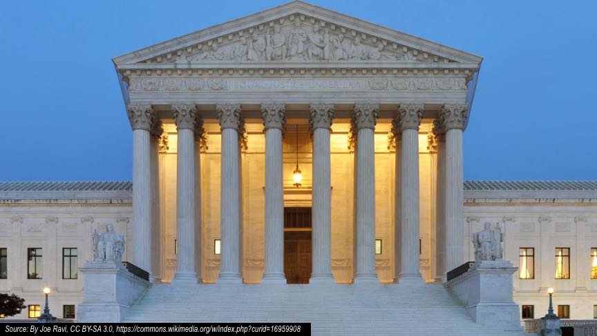 The U.S. Supreme Court building.