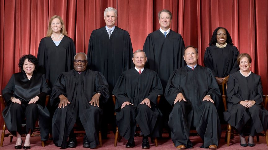 Group portrait of the Justices of the US Supreme Court 
